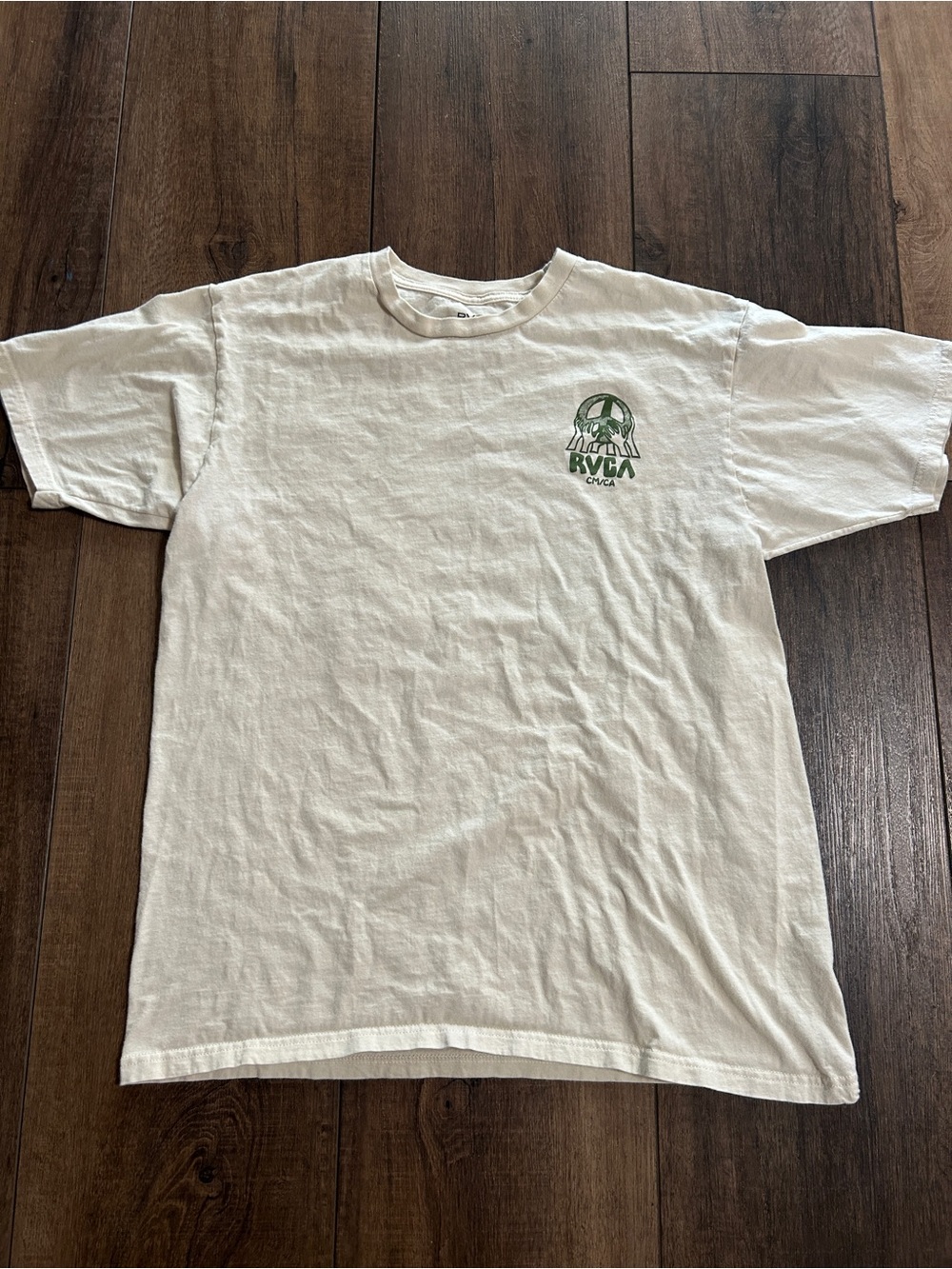RVCA "Nature vs. Industry" Graphic Tee - Ivory/Green